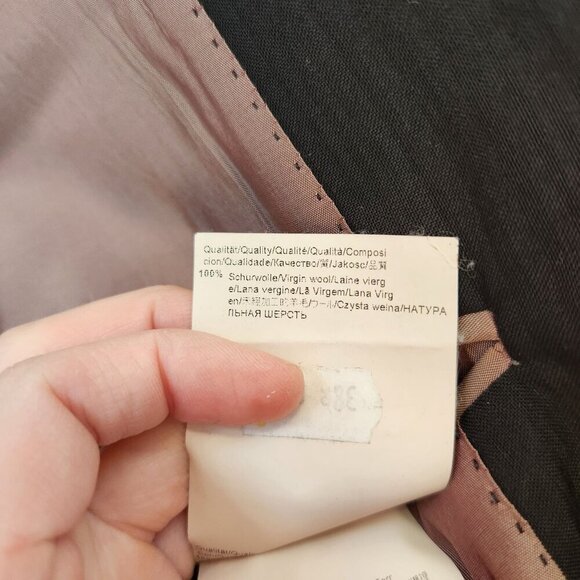 Hugo Boss Black Wool Blazer Jacket Suit Jacket Two Button Closure Men's 38R - Picture 8 of 11